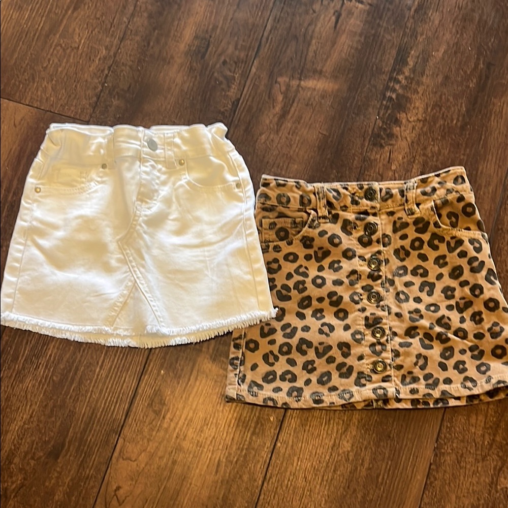 Cat & Jack Cream Mini Pencil Skirt Set